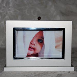 Vintage Silver & Chrome Photo Box | Photo Storage | Photo Album